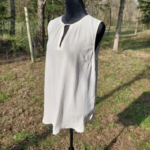 H&M Off-White Sleeveless Blouse